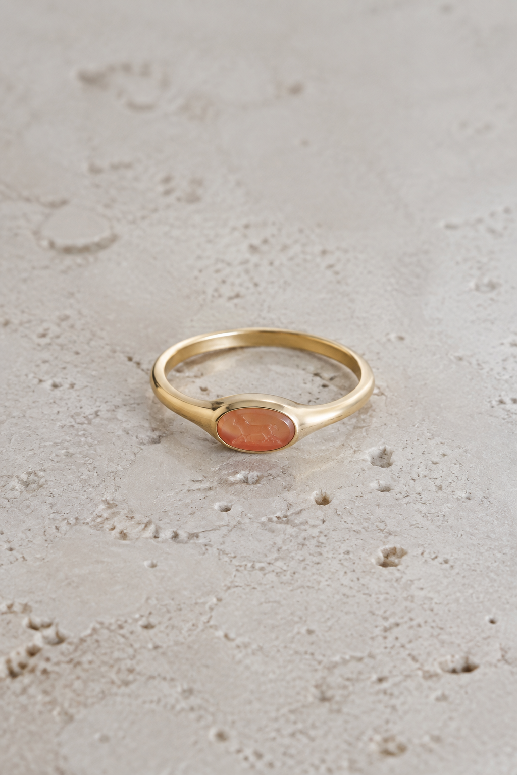 Hellenistic carnelian signet ring