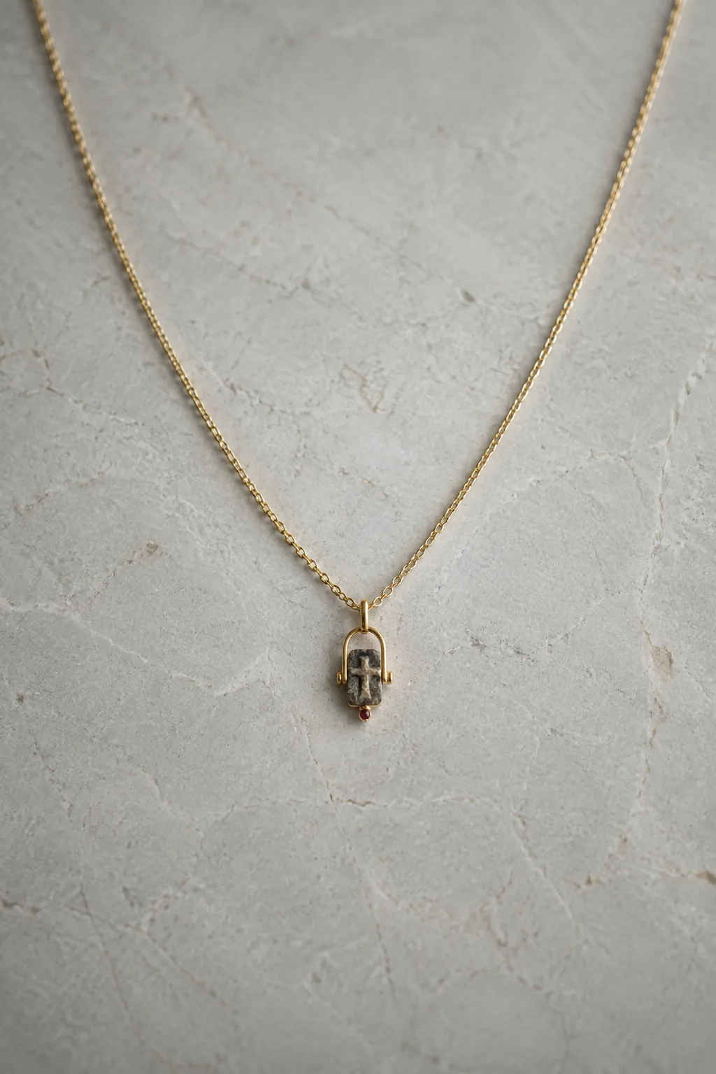 Archived Byzantine cross charm necklace
